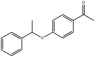 1-[4-(1-phenylethoxy)phenyl]ethan-1-one Struktur