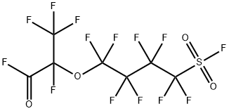 Propanoyl fluoride, 2,3,3,3-tetrafluoro-2-[1,1,2,2,3,3,4,4-octafluoro-4-(fluorosulfonyl)butoxy]- Struktur