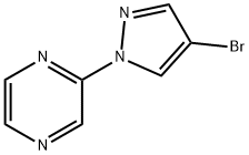 2-(4-bromo-1H-pyrazol-1-yl)pyrazine Struktur