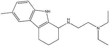 N-[2-(diethylamino)ethyl]-N-(6-methyl-2,3,4,9-tetrahydro-1H-carbazol-1-yl)amine Struktur