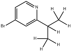 4-Bromo-2-(iso-propyl-d7)-pyridine Struktur