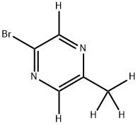 2-Bromo-5-methylpyrazine-d5 Struktur