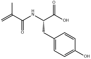 (S)-3-(4-hydroxyphenyl)-2-methacrylamidopropanoic acid Struktur