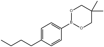 2-(4-butylphenyl)-5,5-dimethyl-1,3,2-dioxaborinane Struktur