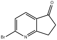 2-Bromo-6,7-dihydro-5H-cyclopenta[b]pyridin-5-one Struktur