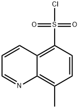 8-METHYLQUINOLINE-5-SULFONYL CHLORIDE Struktur