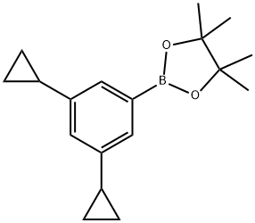 3,5-Dicyclopropylphenylboronic acid pinacol ester Struktur