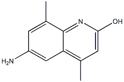 6-amino-4,8-dimethylquinolin-2-ol Struktur