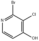 2-BROMO-3-CHLOROPYRIDIN-4-OL Struktur