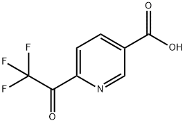 6-(2,2,2-TRIFLUOROACETYL)NICOTINIC ACID Struktur