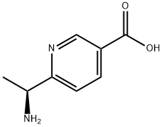 6-((1S)-1-AMINOETHYL)PYRIDINE-3-CARBOXYLIC ACID Struktur