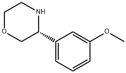 1-((3R)MORPHOLIN-3-YL)-3-METHOXYBENZENE Struktur