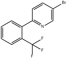 3-Bromo-6-(2-trifluoromethylphenyl)pyridine Struktur