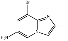 8-bromo-2-methylimidazo[1,2-a]pyridin-6-amine Struktur