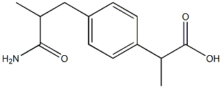 (-)-Ibuprofenamide Struktur