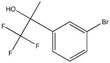 2-(3-bromophenyl)-1,1,1-trifluoropropan-2-ol Struktur