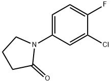 1-(3-chloro-4-fluorophenyl)pyrrolidin-2-one Struktur