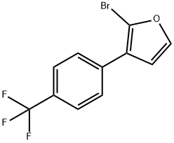 2-Bromo-3-(4-trifluoromethylphenyl)furan Struktur