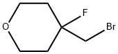 4-(bromomethyl)-4-fluorotetrahydro-2H-pyran Struktur