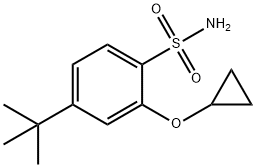 Benzenesulfonamide, 2-(cyclopropyloxy)-4-(1,1-dimethylethyl)- Struktur