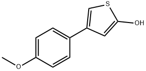 2-Hydroxy-4-(4-methoxyphenyl)thiophene Struktur