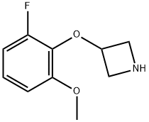 3-(2-fluoro-6-methoxyphenoxy)azetidine Struktur