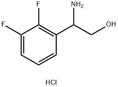 2-AMINO-2-(2,3-DIFLUOROPHENYL)ETHAN-1-OL HYDROCHLORIDE Struktur