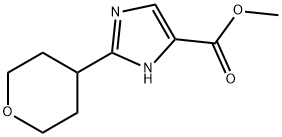 Methyl 2-(oxan-4-yl)-1Himidazole-4-carboxylate Struktur