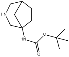 Carbamic acid,N-3-azabicyclo[3.2.1]oct-1-yl-, 1,1-dimethylethyl ester Struktur