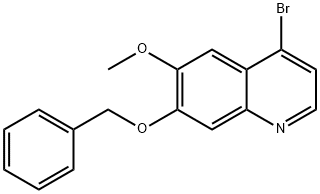 7-(Benzyloxy)-4-bromo-6-methoxyquinoline Struktur