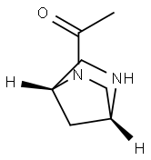 1-[(1R,4R)-2,5-diazabicyclo[2.2.1]heptan-2-yl]ethan-1-one Struktur