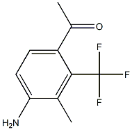 1-(4-Amino-3-methyl-2-trifluoromethyl-phenyl)-ethanone Struktur