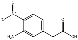 2-(3-amino-4-nitrophenyl)acetic acid Struktur