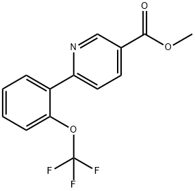 Methyl 6-[2-(Trifluoromethoxy)phenyl]nicotinate Struktur