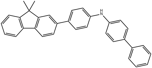 N-[4-(9,9-dimethylfluoren-2-yl)phenyl]-4-biphenylamine Struktur