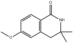 6-methoxy-3,3-dimethyl-3,4-dihydroisoquinolin-1(2H)-one, 1267456-79-0, 結(jié)構(gòu)式