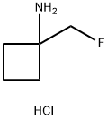 1-(fluoromethyl)cyclobutan-1-amine hydrochloride Struktur