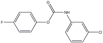 4-fluorophenyl N-(3-chlorophenyl)carbamate Struktur