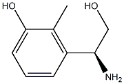 3-((1S)-1-AMINO-2-HYDROXYETHYL)-2-METHYLPHENOL Struktur