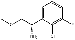 2-((1S)-1-AMINO-2-METHOXYETHYL)-6-FLUOROPHENOL Struktur