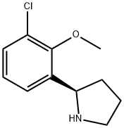 (2R)-2-(3-CHLORO-2-METHOXYPHENYL)PYRROLIDINE Struktur