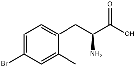 2-Amino-3-(4-bromo-2-methylphenyl)propanoic acid Struktur