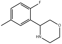 3-(2-FLUORO-5-METHYLPHENYL)MORPHOLINE Struktur