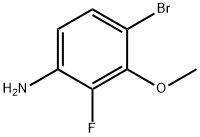 4-Bromo-2-fluoro-3-methoxyaniline Struktur