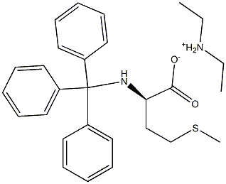 N-Alpha-Trityl-D-Methionine Diethylammonium Salt Struktur