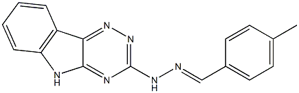 4-methylbenzaldehyde 5H-[1,2,4]triazino[5,6-b]indol-3-ylhydrazone Struktur