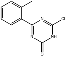 2-Chloro-4-(2-tolyl)-6-hydroxy-1,3,5-triazine Struktur