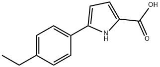 5-(4-ethylphenyl)-1H-pyrrole-2-carboxylic acid Struktur