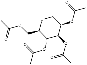 1-deoxy-D-glucose tetraacetate Struktur