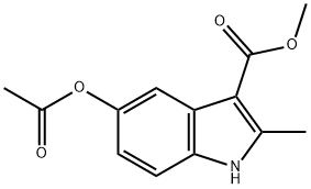 Methyl 5-acetoxy-2-methyl-1H-indole-3-carboxylate Struktur